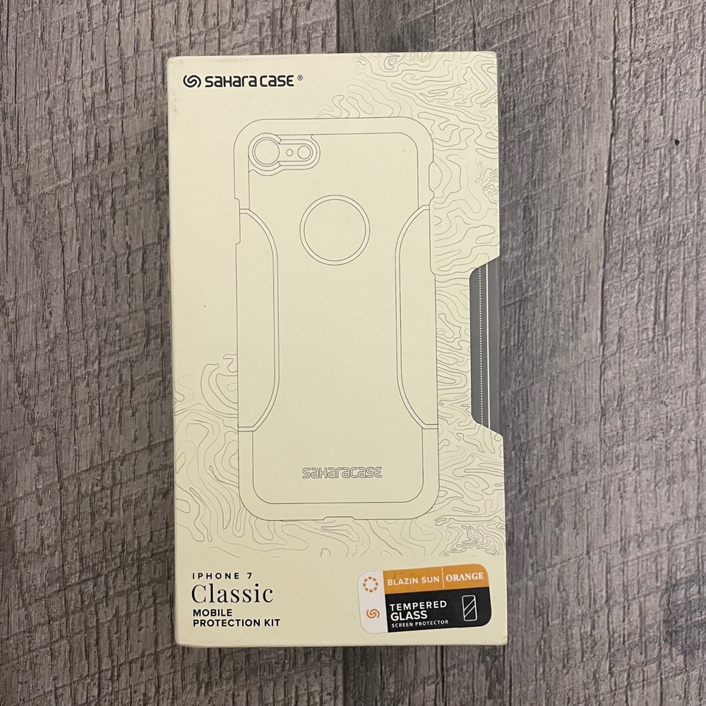 SaharaCase iPhone 7 Classic‎ Mobile Protection Kit Blazin Sun Orange New
